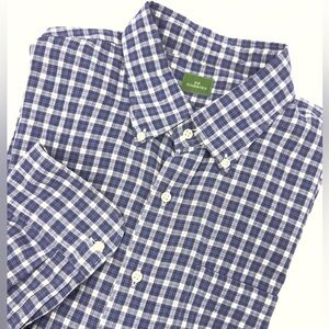 Sid Mashburn Button Down Shirt Mens XL Plaid Soft Preppy Office Business Casual
